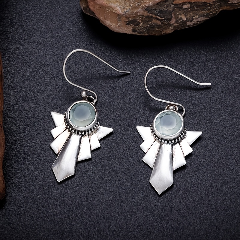 Green Gemstone Earrings, Trendy and Versatile Design